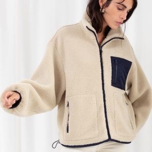 & Other Stories Relaxed Utility Fleece Jacket